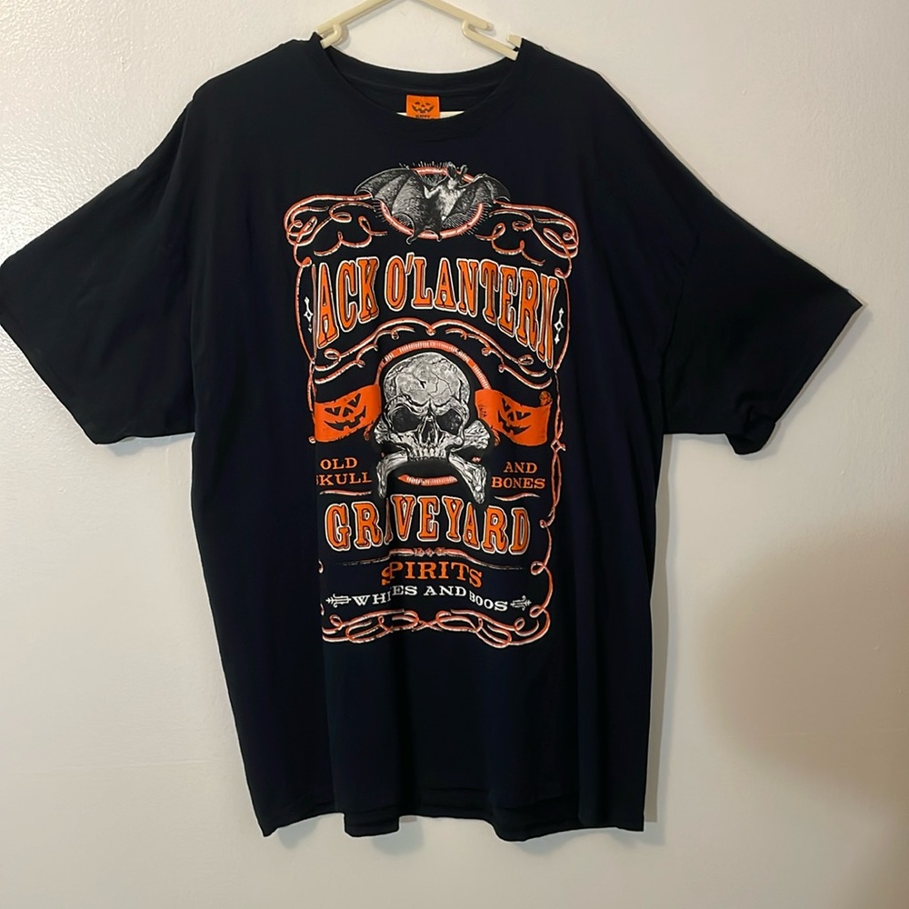 Happy Halloween jack o’ lantern black 2xl t shirt EUC funny